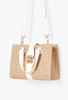 L. Weekend in Venice Satchel - Bone Croc