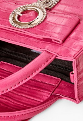 L. Mini Rhinestone Buckle Crossbody Bag