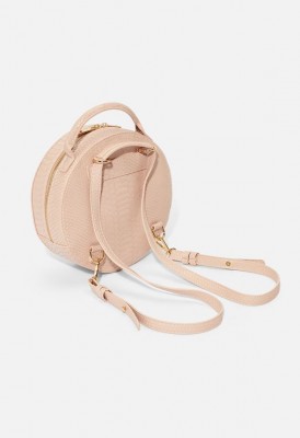 L. Circle Backpack - Blush Snake