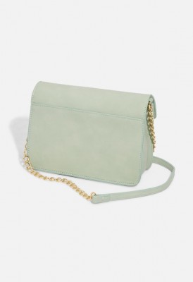 L. Mixed Material Crossbody Bag - Mint