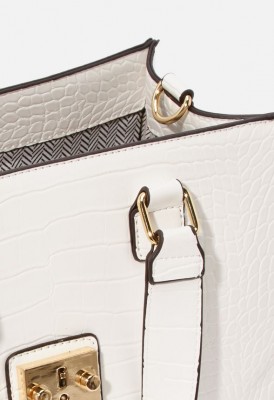 L. Weekend in Venice Satchel - Natural-White