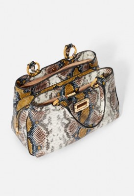 L. Weave Me Be Satchel - Snake Multi