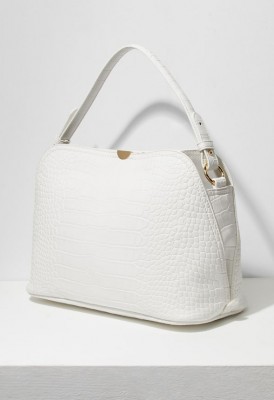 L. Open Dome Satchel - White