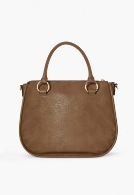 L. Saddle Edge Satchel - Olive