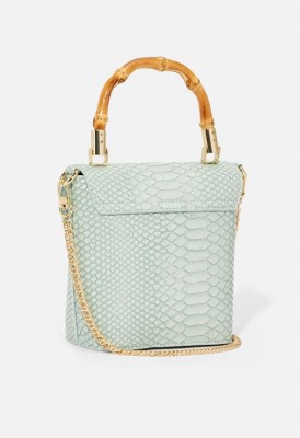 L. Bamboo Binocular Crossbody Bag - Mint