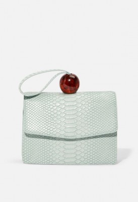 L. Resin Beaded Wristlet Crossbody Bag - Mint